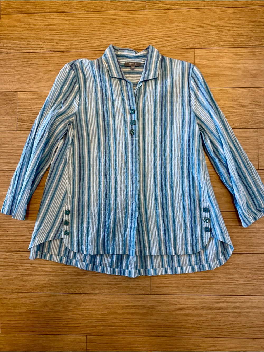 LIKE NEW! HABITAT women’s Anna Crinkle Cotton Swing Top - Size XS